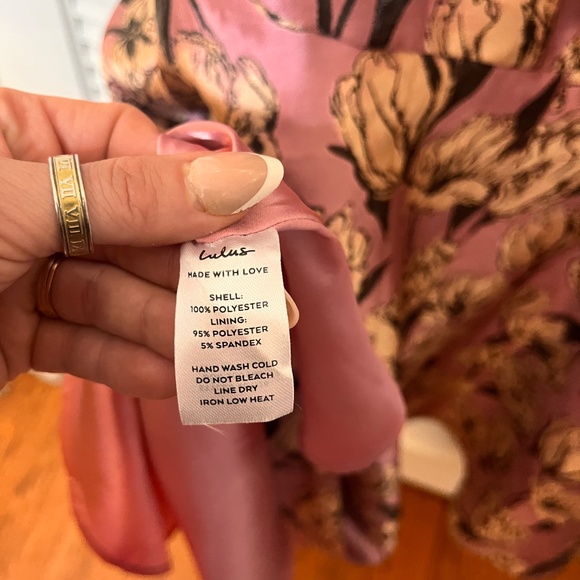 Lulus Gowning Around Mauve Floral Jacquard Strapless Maxi Dress Purple - Size S - Picture 7 of 8